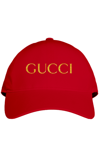 Кепка з принтом "Gucci". 2022, gucci, бренд, гуччи, мода. CustomPrint.market