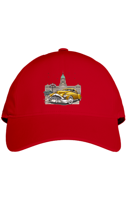 Кепка з принтом "Автомобіль та архітектура модерн". Автомобіль, архітектура, модерн. 2070702