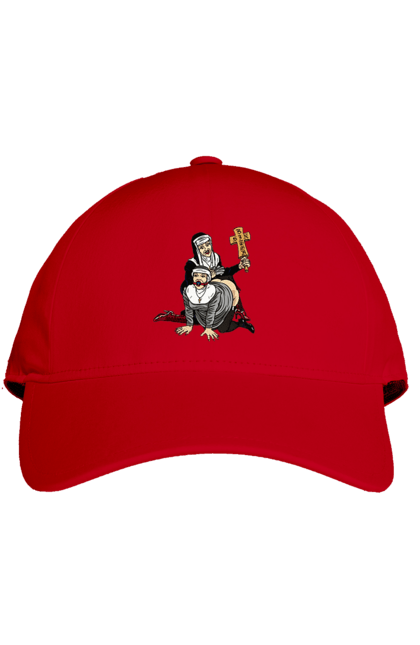 Cap with prints Nuns BDSM. Bdsm, cool, fashionable, nun, nun, nuns bdsm, role-playing games, spanks the ass, youth. 2070702