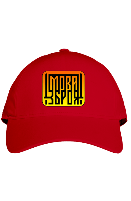 Кепка з принтом "Мова  зброя". Зброя, логотип, меч, мова, патріотичні зображення, українська мова, українське гасло. 2070702