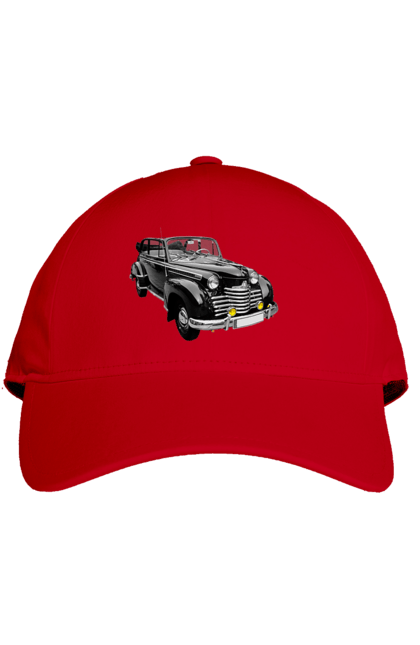 Кепка з принтом "Авто.5". Авто, професійне фото, ретро авто, фото, чорний колір. 2070702