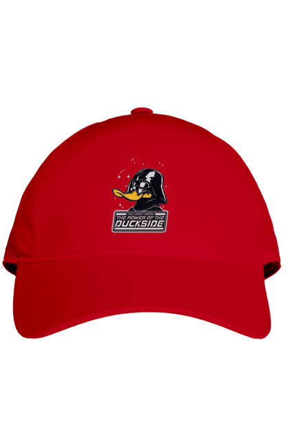 Кепка з принтом "Дак Вейдер". Dark side, darth vader, star wars, дарт вейдер, зоряні війни, качині історії, качка, темна сторона. 2070702