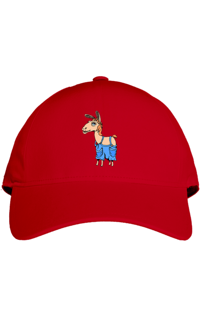 Кепка з принтом "Лама В Комбінезоні". Комбінезон, лама. 2070702