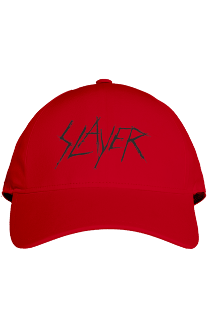 Кепка з принтом "Slayer". Slayer, грув метал, група, метал група, музика, ню метал, спід метал, треш метал, череп. 2070702