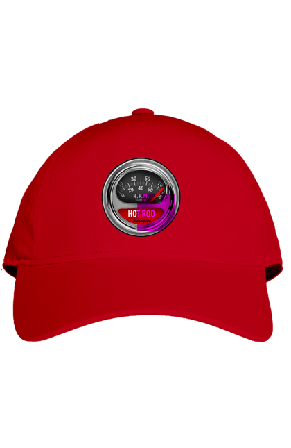 Кепка з принтом "Hot rod". Байк, байкер, байкер клуб, брат, брати, брутал, гарячий асфальт, гарячий кінь, гарячий стрижень, дорога 50, дорога 66, дорога 80, дороги америки, дороги україни, жага швидкості, клуб байкерів, мотоцикл, мотоцикліст, справжній чоловік, чувак, швидкість. 2070702