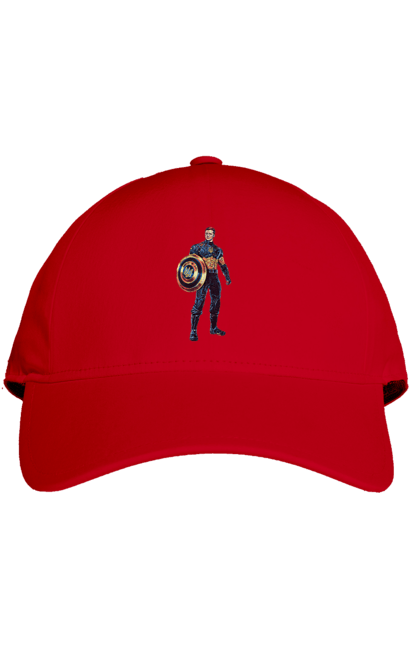 Кепка з принтом "Капітан Україна Зеленський арт". Володимир зеленський, зеленський, капітан америка, капітан україна, україна. 2070702