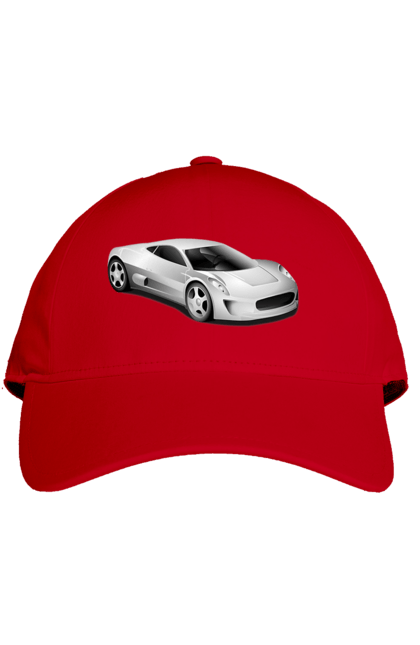 Кепка з принтом "Авто.1". Авто, графіка, спортивне авто, фото, чорно-біле зображення. 2070702