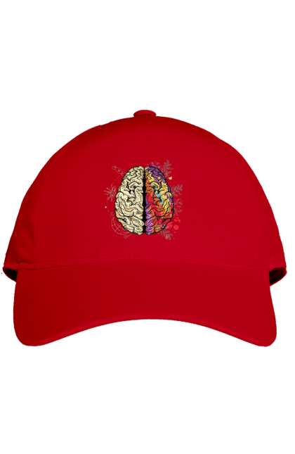 Кепка з принтом "Творчість та логіка". Бінарний, біткоїн, біткойн, валюта, гроші, крипто, наука, програміст, программист, творчество, техно, хакер, художник, цветной. 2070702