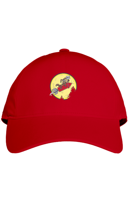 Кепка з принтом "Хитрий кайот". Антигерой, вайлі кайот, веселі мелодії, віллі, злодій, кайот, не відчуває болю, персонаж мультфільму, північноамериканський кайот, уайлі, швидкий та сміливий. 2070702