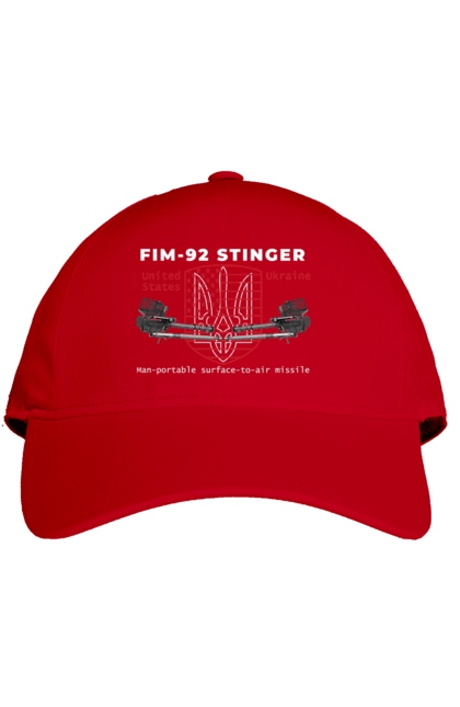 Cap with prints Stinger. F16, howitzer, industrious, nasams, stinger, suzanne, zuzana. 2070702