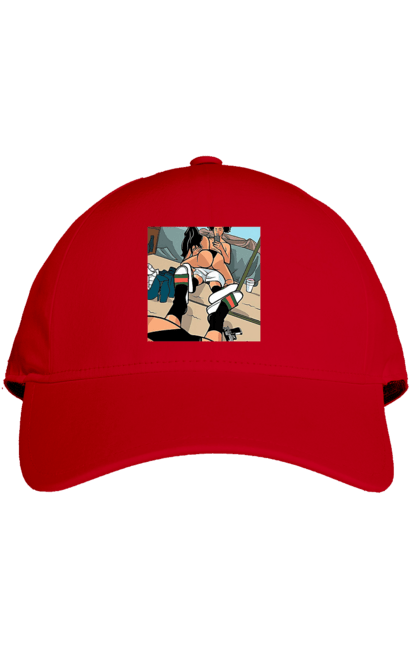 Cap with prints Naked Selfie In The Mirror. Ass, from above, selfie. 2070702