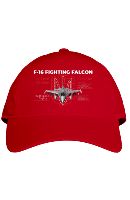 Кепка з принтом "F 16". F16, nasams, zuzana, гаубиця, два герби, залужний, сюзанна. 2070702