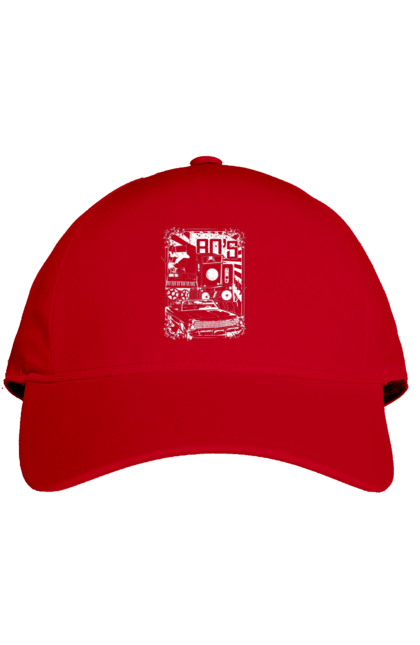 Кепка з принтом "80 Е, Машина І Музика". 80, 80ті, машина, музика. 2070702