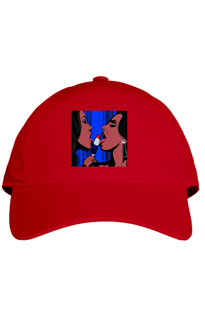 Кепка з принтом "Дівчата Лижуть Морозиво". Лізатт, смоктати. 2070702