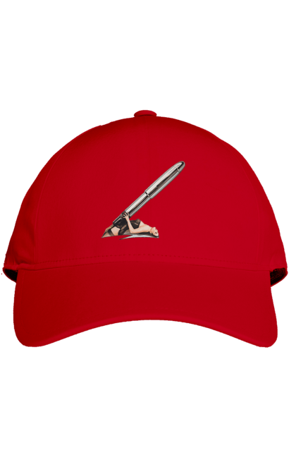 Кепка з принтом "Великий Патрон". Дівчина, куля, патрон. 2070702