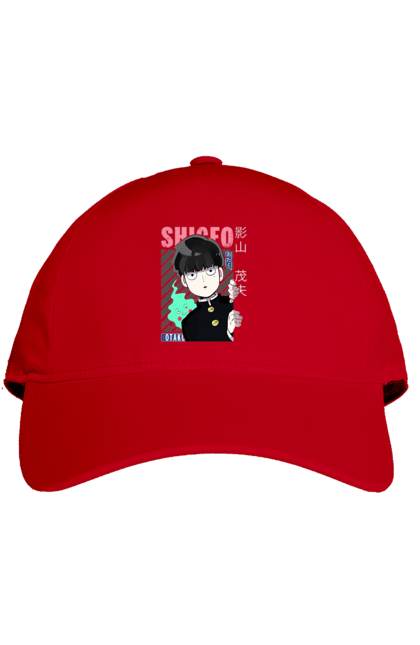 Cap with prints Mob Psycho 100. Anime, manga, mob, mob psycho 100, shigeo kageyama. 2070702