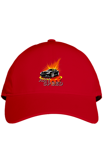 Кепка з принтом "Швидкість". Авто, автомобіль, гонка, швидкість. 2070702