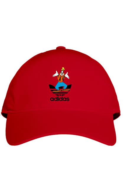 Кепка з принтом "Adidas Гуфі". Adidas, goofy, адідас, гуфі, мультсеріал, мультфільм, пес, собака. 2070702