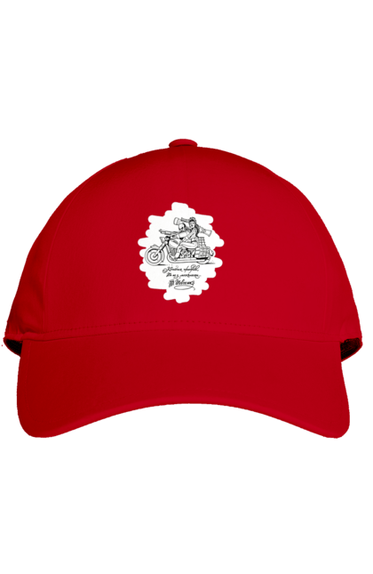 Кепка з принтом "Шевченка на мотоциклі". Вірш, енеїда, книги, кобзар, мотоцикл, українка, шевченка. 2070702