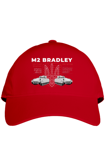 Кепка з принтом "M2 Bradley". F16, m2 bradley, nasams, zuzana, гаубиця, два герби, залужний, сюзанна. 2070702