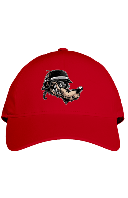 Кепка з принтом "Вовк Байкер". Байк, байкер, вовк, волчара, захоплення, змагання, зуби, каска, мото, мотор, мотоцикл, мотоцикліст, мульт, мультик, мультфільм, мультяшний, ну почекай, посмішка, спорт, стиль, стильний, усмішка, хобі, шолом. 2070702