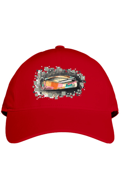 Cap with prints Pencil case Author's drawing. Exclusive, free hand, pen, pencil, pencil case, picture, school, stationery. 2070702