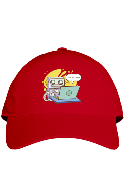 Кепка з принтом "Я не робот Хакер зрозуміє 404 до дня програміста". 404, aws, backend, c++, cloud, css, frontend, golang, java, js, linux, python, script, web, ай ті, айті, айтішник, верстка, дата, код, компьютер, лаптоп, облако, ошибка, програміст, программа, программист, програмування, робот, хакер, язык. 2070702