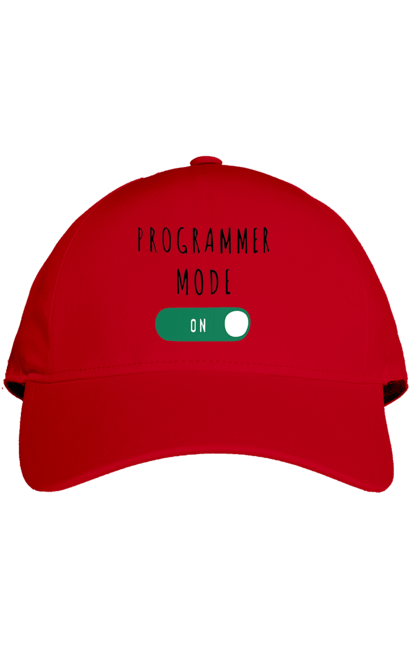 Кепка з принтом "Режим програміста". Айті, айтішник, для айтішника, для програміста, подарунок айтішнику, подарунок програмісту, програміст, режим програміста, розробник. 2070702