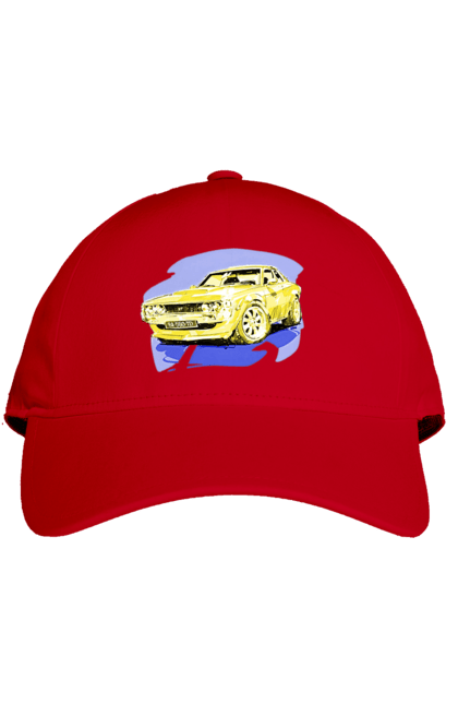 Кепка з принтом "Український спорткар". Додж челенджер, машина, машини арт, потужність, спортивне авто, спорткар, українське авто, швидкість. 2070702