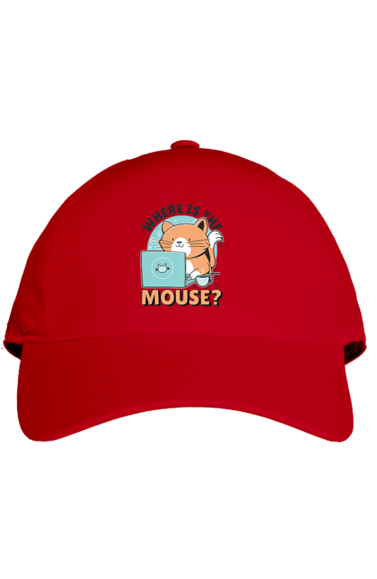 Кепка з принтом "Де миша?". Angular, c, css, html, it, javascript, jquery, php, python, react, svelt, vue, айтишник, айті, гумор, код, кодувати, прогер, програміст, програмісти, ти ж, ти ж програміст, тиж програміст. 2070702