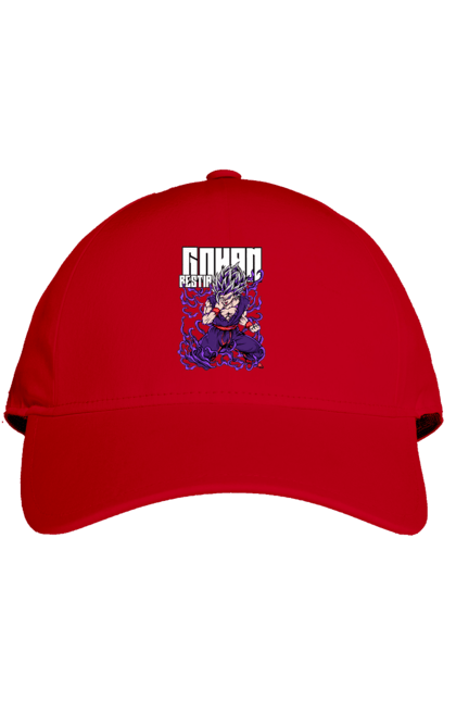 Cap with prints Dragon Ball Gohan. Anime, dragon ball, gohan, goku, manga, tv series, vegeta. 2070702