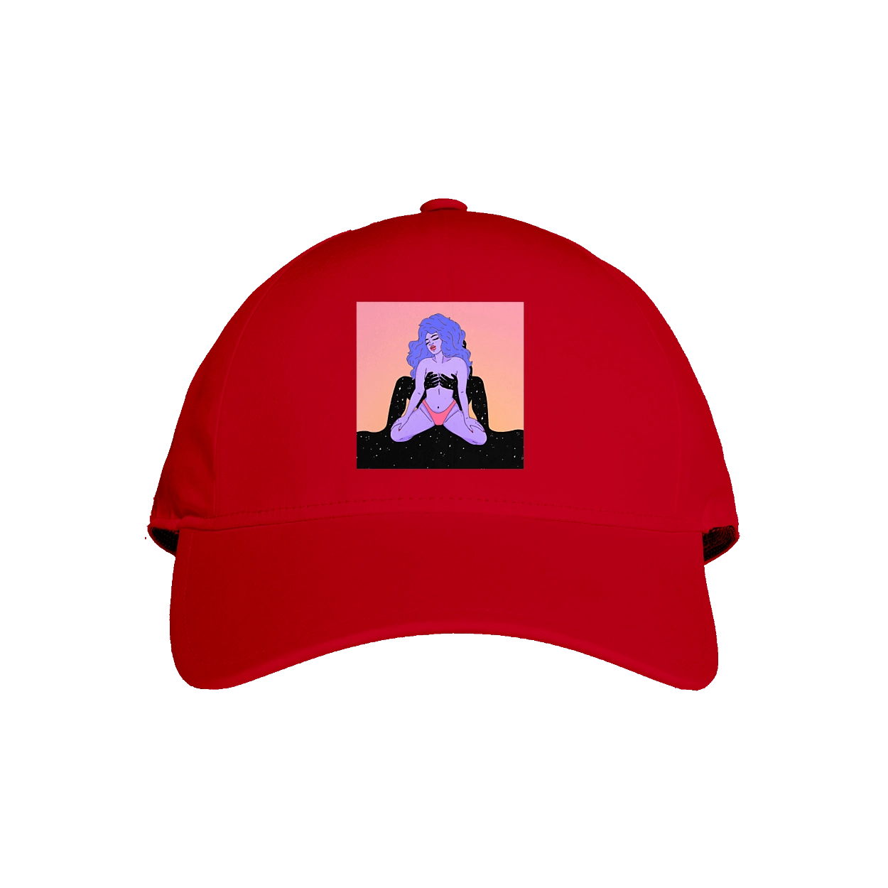 Purple Girl In Panties