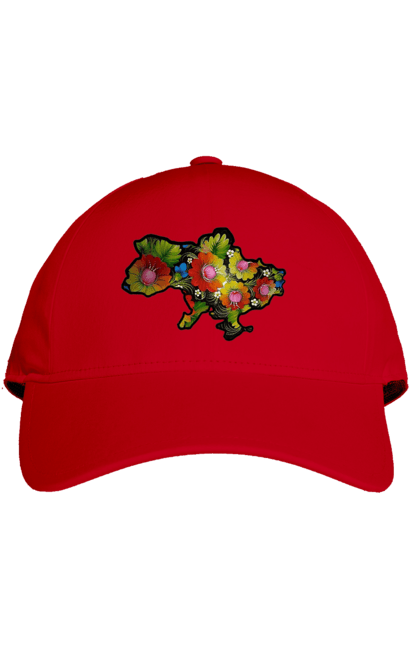 Кепка з принтом "Справжня Україна". Барви, квіти, кольрі, краса, лепестки, листя, настрій, справжня україна. 2070702