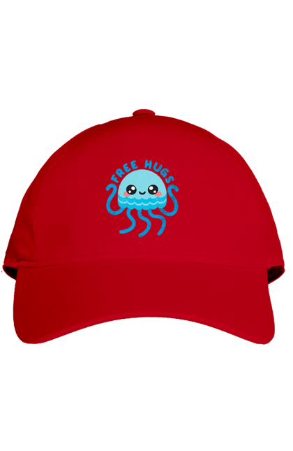 Кепка з принтом "Восьминіжки обіймашки". Безкоштовні обіймашки, дітям, для дітей, обіймашки, осминог, осьминіг. 2070702