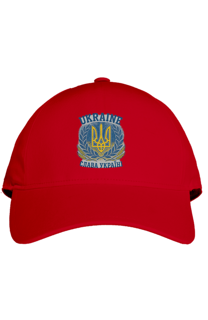 Кепка з принтом "Слава Україні". Герб україни, героям слава, жовто блакитний, патріотичні, прапор україни, слава україні, тризуб, україна, українська символіка, українські. 2070702