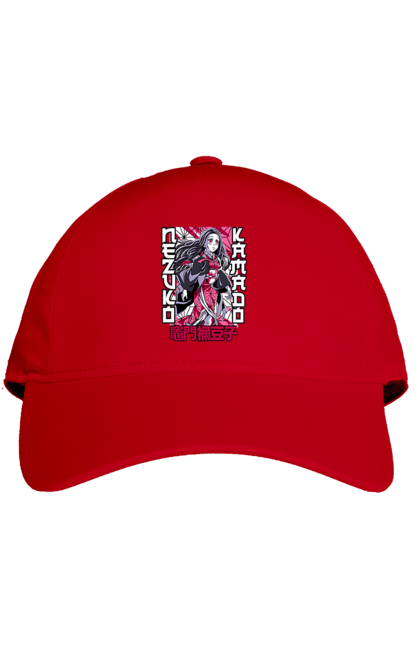 Cap with prints Demon Slayer Nezuko. Anime, demon slayer, kimetsu no yaiba, manga, nezuko, serial. 2070702