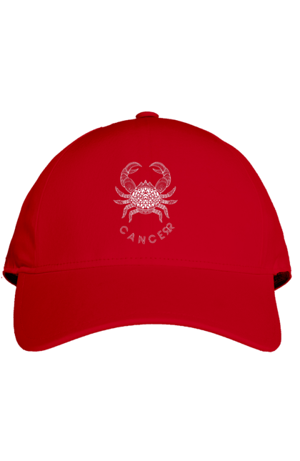 Cap with prints Zodiac Cancer. Cancer, constellation, horoscope, sign, zodiac, zodiac sign. 2070702