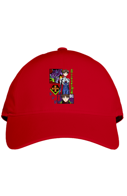 Cap with prints Evangelion. Angel, anime, eva 01, evangelion, manga, neon genesis evangelion, shinji. 2070702