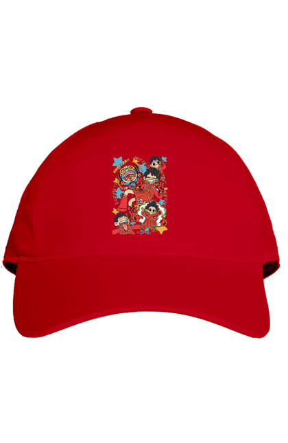 Cap with prints One Piece Luffy. Anime, luffy, manga, monkey de luffy, one piece, pirates. 2070702