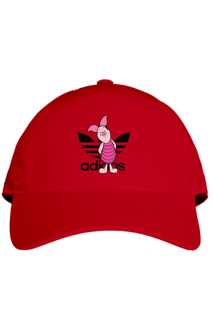 Кепка с принтом Adidas Пятачок. Adidas, piglet, адидас, винни-пух, мультфильм, пятачок. 2070702