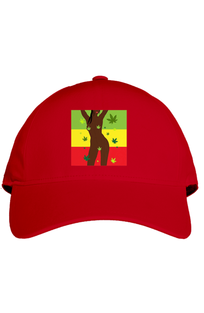 Cap with prints Naked Girl And Hemp. Hemp, naked, smoke, tits. 2070702