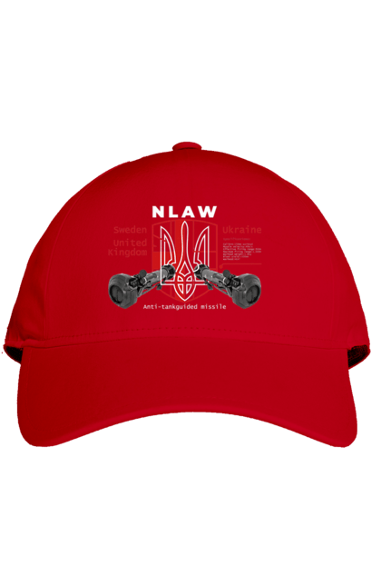 Кепка з принтом "NLAW". Caesar, himars, nlaw, patriot, weapon, zaluzhny. 2070702