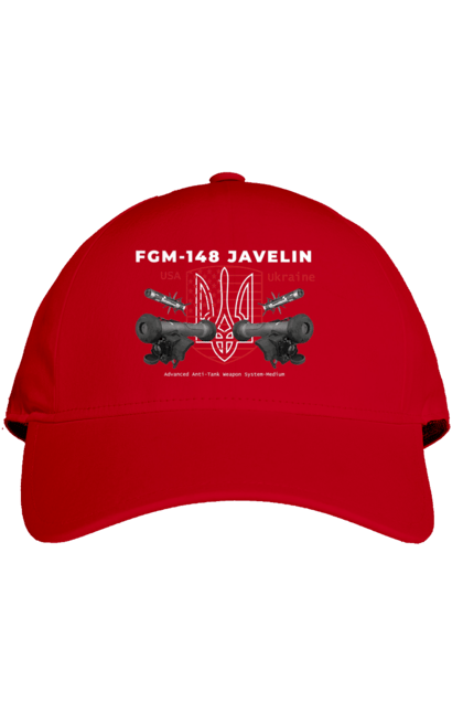 Кепка з принтом "FGM 148 Javelin". Caesar, himars, javelin, nlaw, patriot, weapon, zaluzhny. 2070702