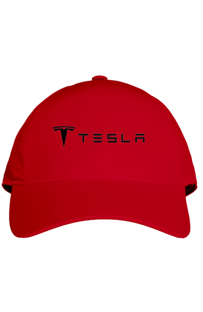 Cap with prints Tesla. Tesla. 2070702