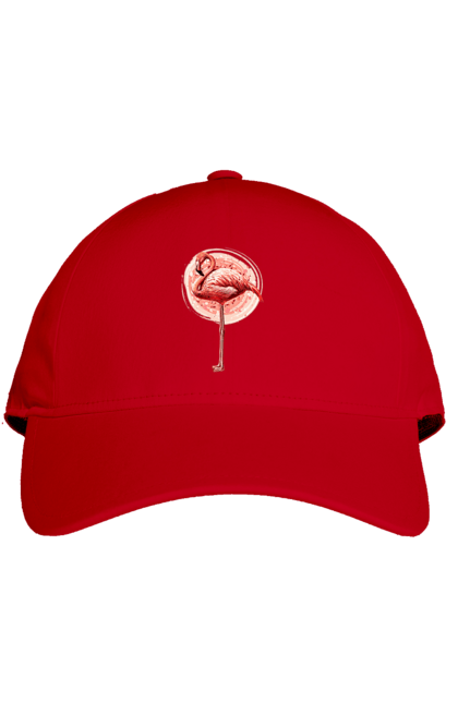 Кепка з принтом "Фламінго Арт". Рожеве фламінго, тварина, фламінго. 2070702