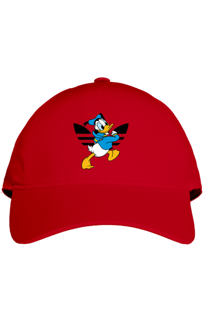 Кепка з принтом "Adidas Дональд Дак". Adidas, daisy duck, donald duck, адідас, дейзі дак, дональд дак, мультсеріал, мультфільм. 2070702