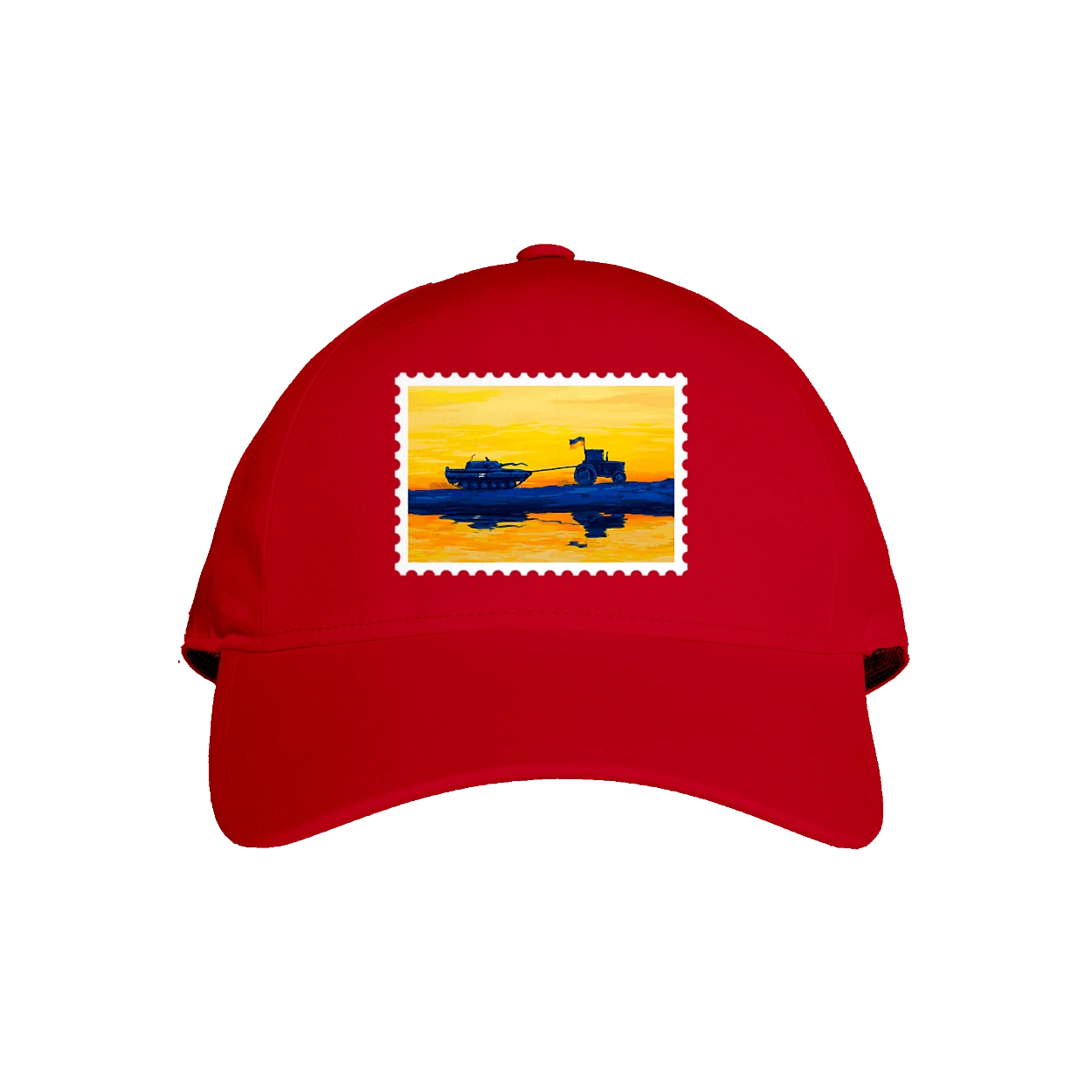 New brand, tractor pulling tank