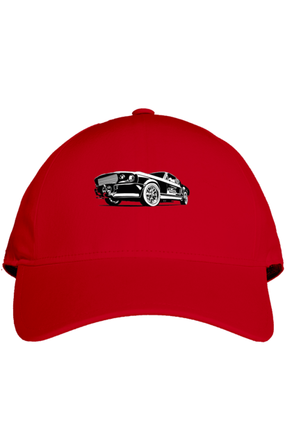 Кепка з принтом "Автомобіль". Автомобіль, америка, мустанг, потужний, форд, форсаж. 2070702
