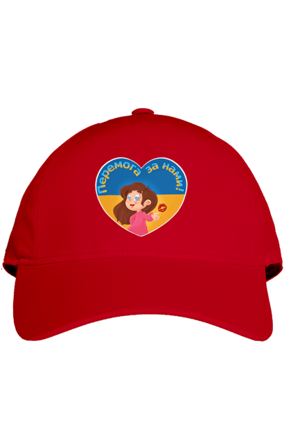 Кепка з принтом "Перемога за нами". Im ukrainian, бавовна, війна, герб, доброго вечора, зсу, перемога за нами, прапор україни, русский корабль, україна. 2070702