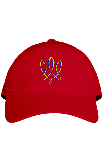 Кепка з принтом "Тризуб України герб". Воля, герб, символ україни, тризуб, тризуб україни, тризуб україни герб, україна, українська символіка. 2070702